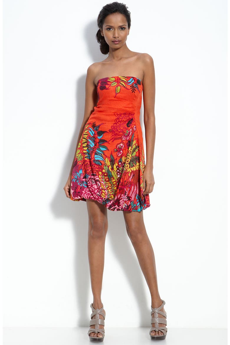 'Tropical Heat' Dress, Main, color, ORANGE SODA