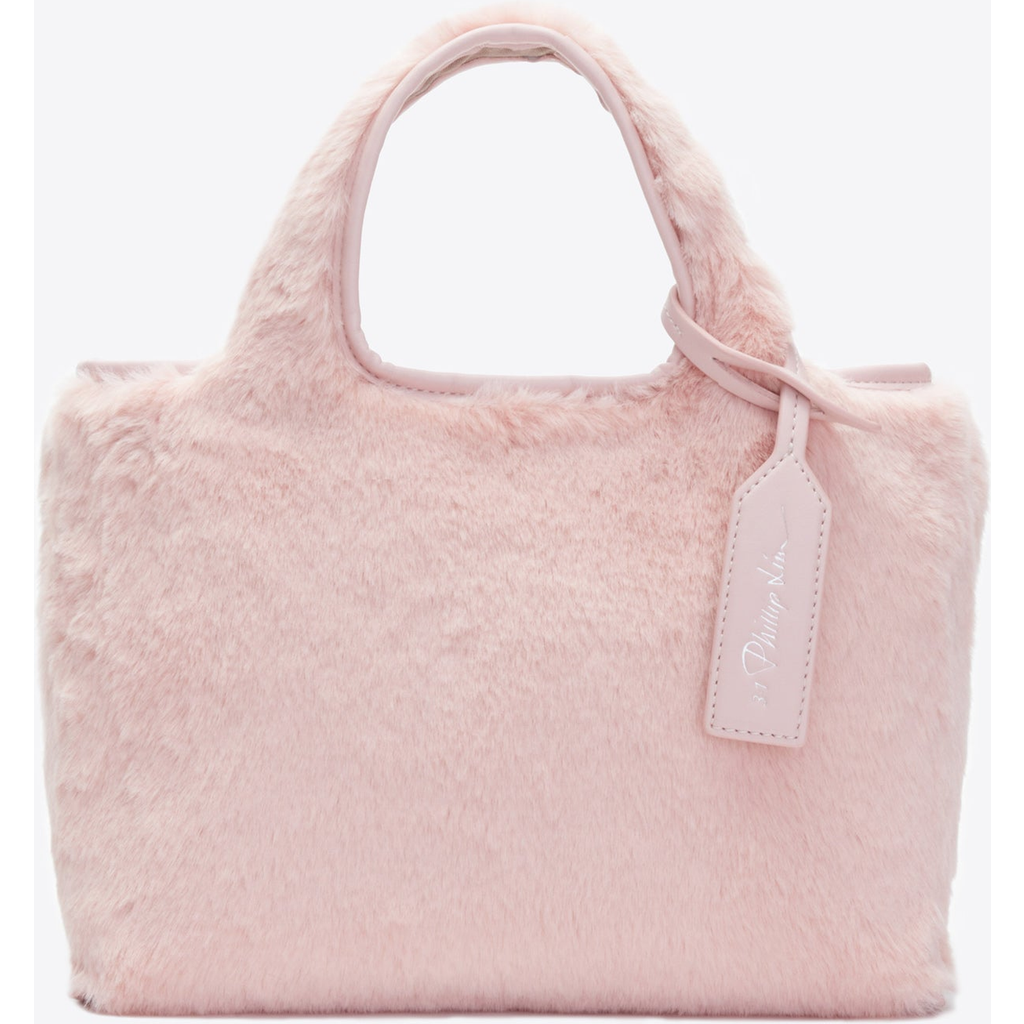 3.1 Phillip Lim Faux Fur Mini Market Tote In Pink