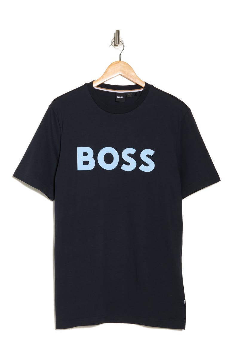 Tiburt Logo Graphic T-Shirt, Alternate, color, DARK BLUE