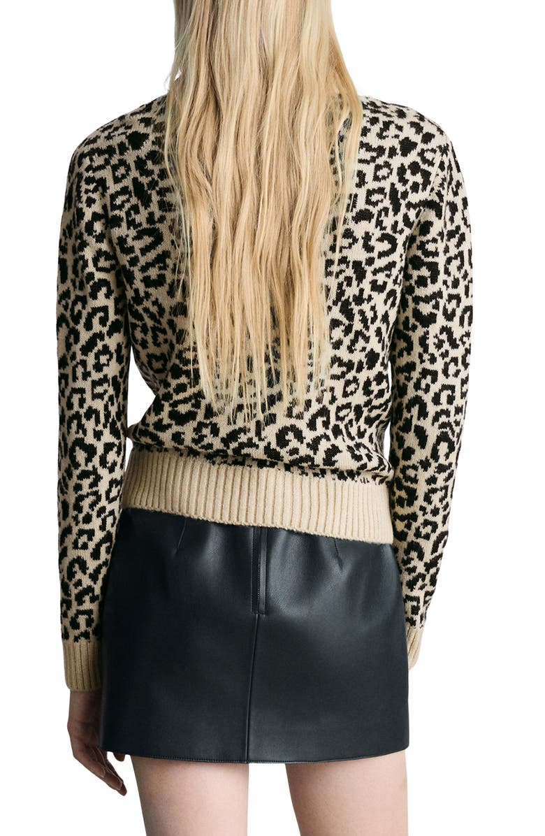 MANGO Contrast Trim Sweater, Alternate, color, 