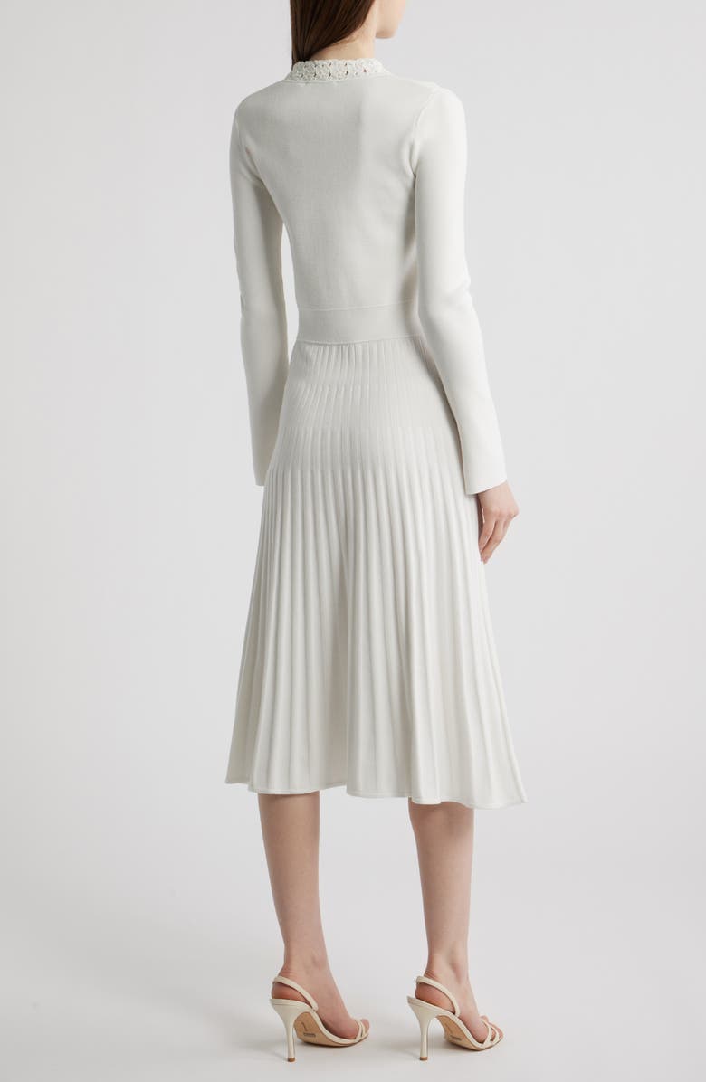 Elie Tahari The Jan Long Sleeve Midi Sweater Dress, Alternate, color, 