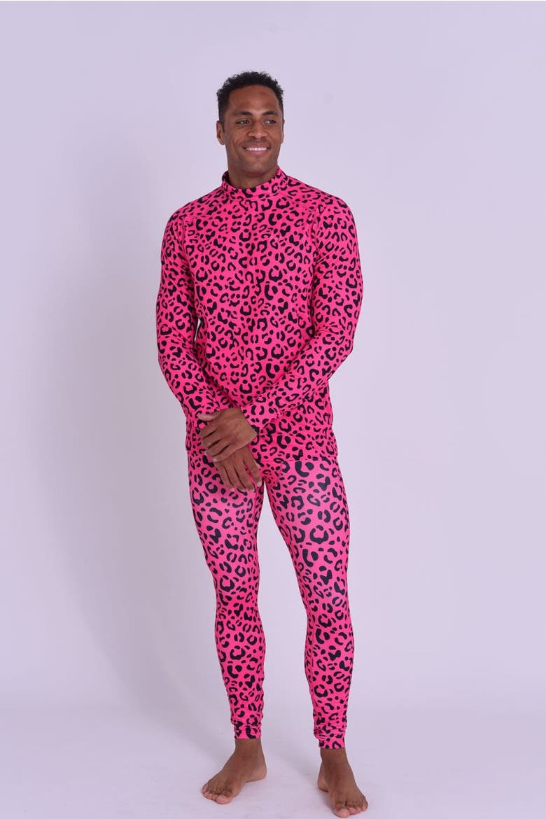 Baselayer Pant - Hotel California Pink Leopard Men's, Alternate, color, multi-colour