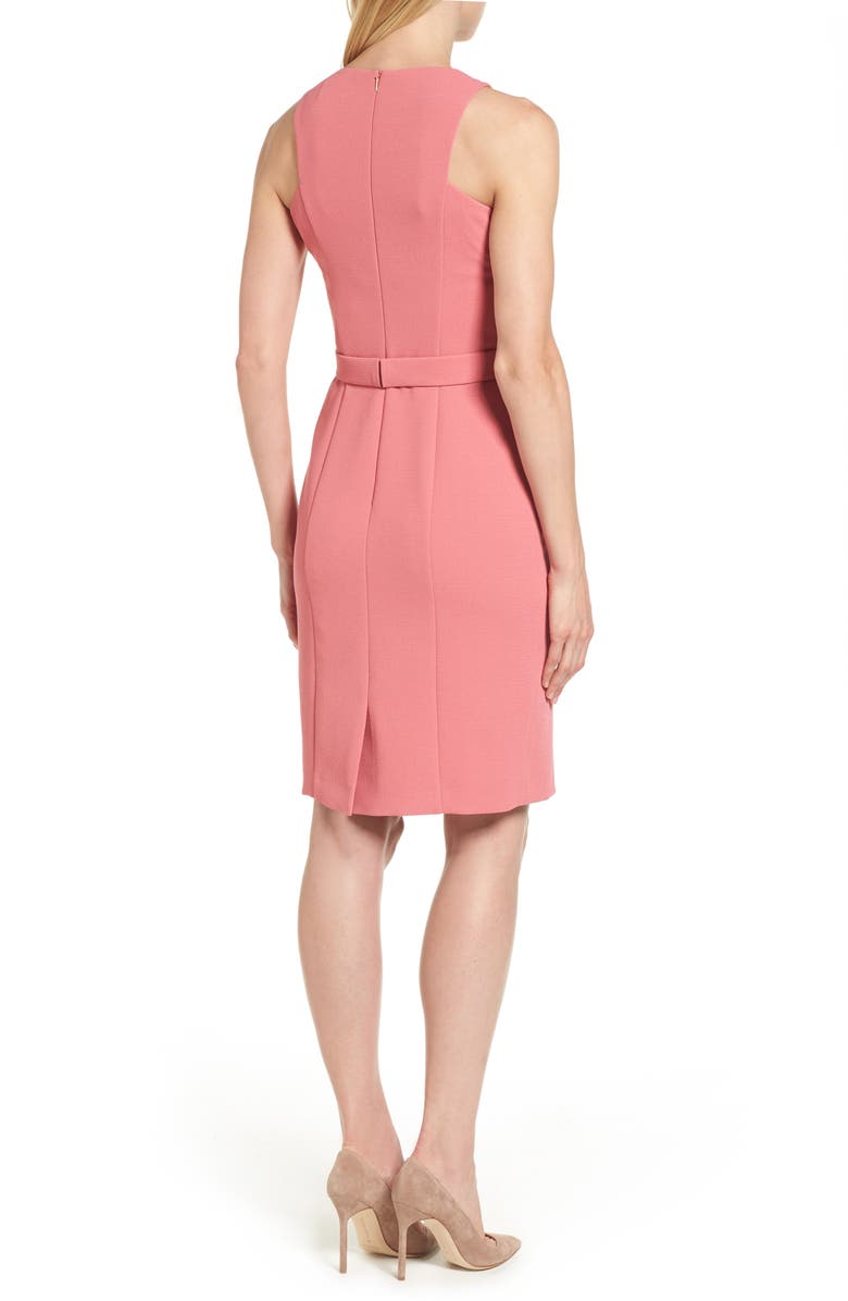 BOSS Dalanea Belted Sheath Dress, Alternate, color, 
