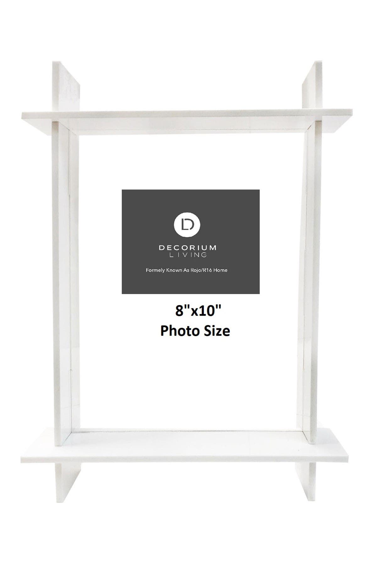 White Lucite 8" x 10" Frame