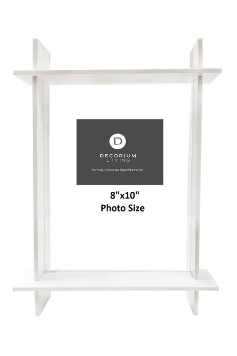 White Lucite 8" x 10" Frame