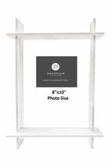 White Lucite 8" x 10" Frame