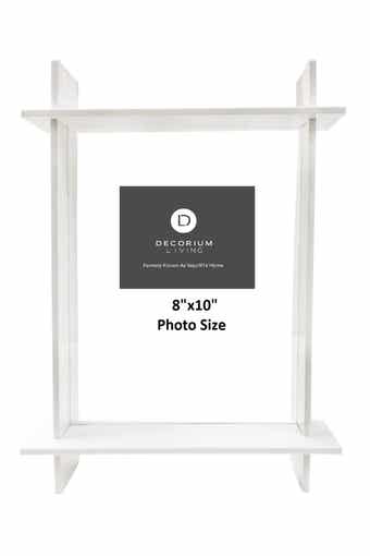 White Lucite 8" x 10" Frame