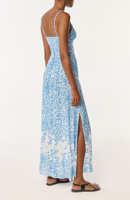 Poupette St Barth Long Dress Cara V Dress Blue Lazuli In Blue
