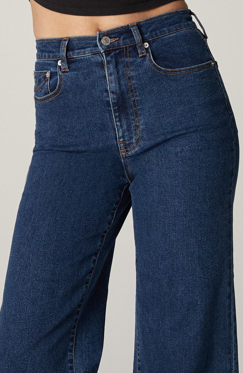 Unpublished Noemi Raw Hem High Waist Crop Wide Leg Jeans, Alternate, color, 