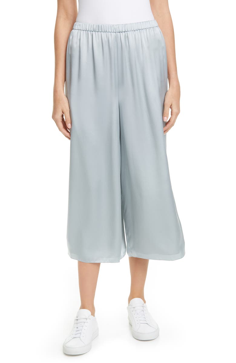 Theory Fluid Silk Culottes, Main, color,