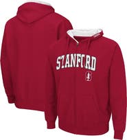 COLOSSEUM Men's Colosseum Cardinal Stanford Cardinal Arch & Logo 3.0 Full-Zip Hoodie
