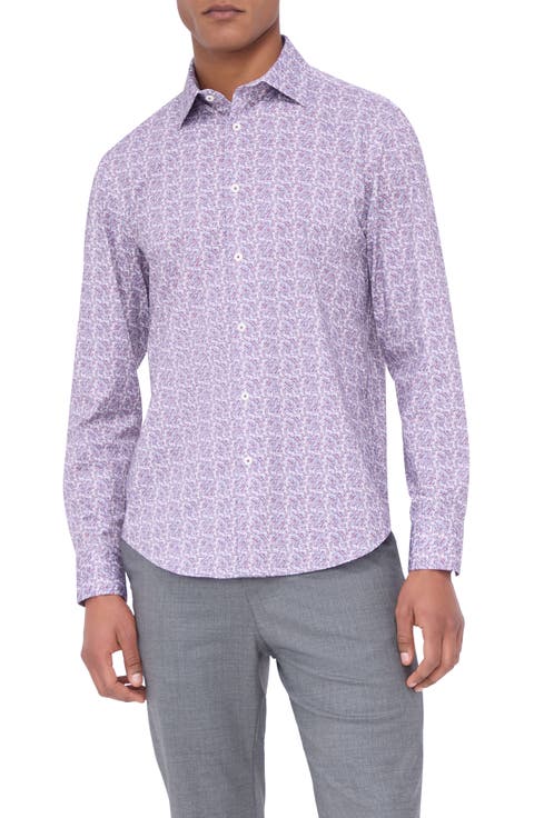 James OoohCotton® Geo Print Button-Up Shirt