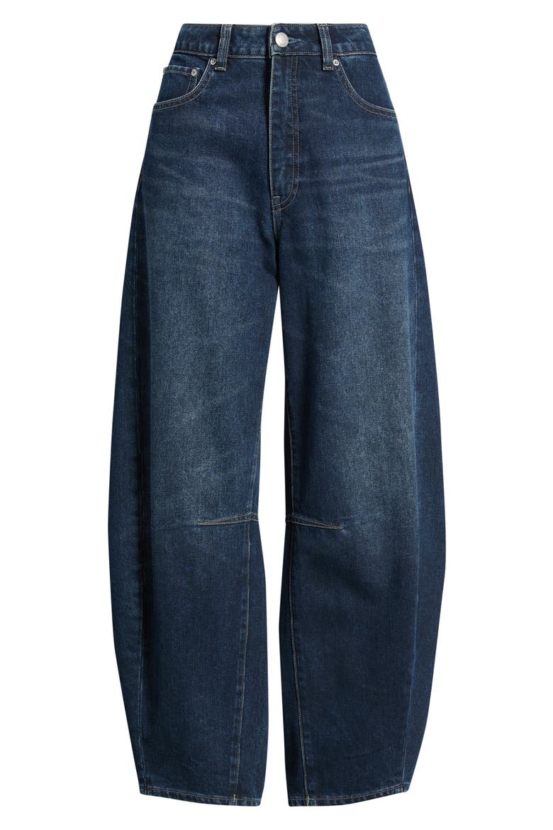 Miro High Waist Barrel Jeans, Alternate, color, OXFORD BLUE