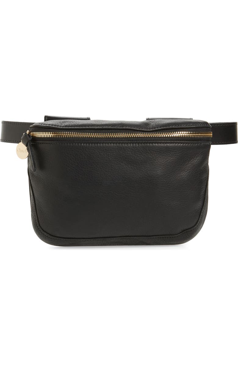 Clare V. Leather Belt Bag, Main, color,