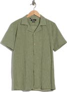 T.R. PREMIUM Modern Fit Textured Camp Shirt