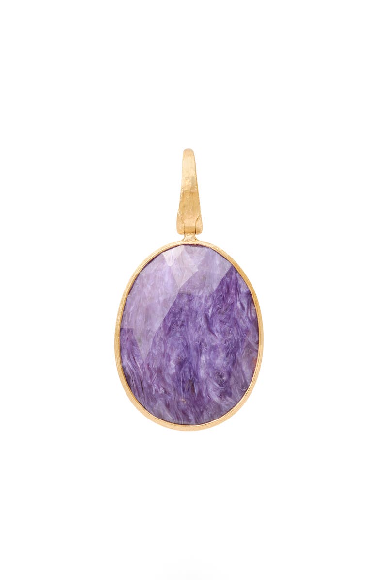 Marco Bicego Lunaria Charoite Pendant, Main, color, Gold