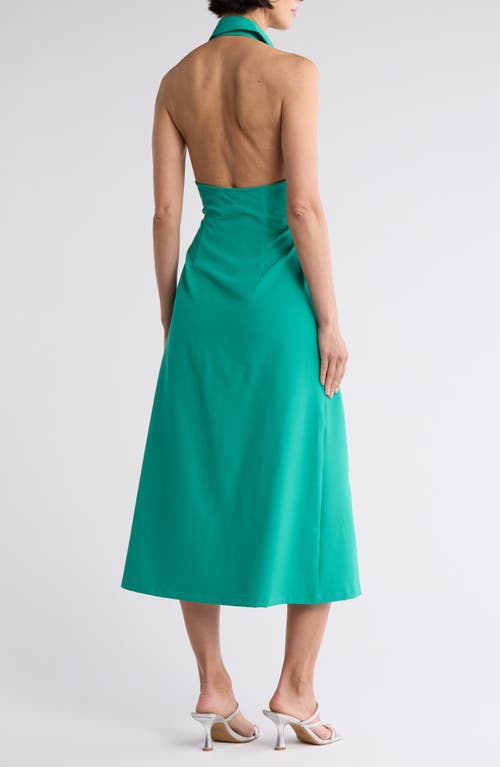 Area Stars Dreia Halter Shirtdress In Green