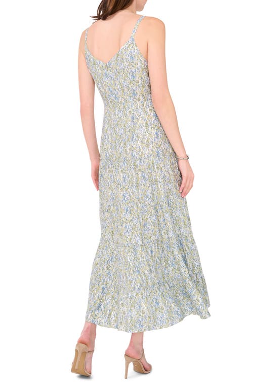 HALOGENR HALOGEN(R) ABSTRACT PRINT TIE FRONT MIDI DRESS