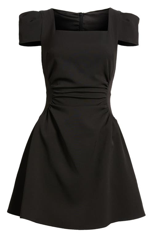 Nikki Lund Tiffany Side Ruched Dress In Black