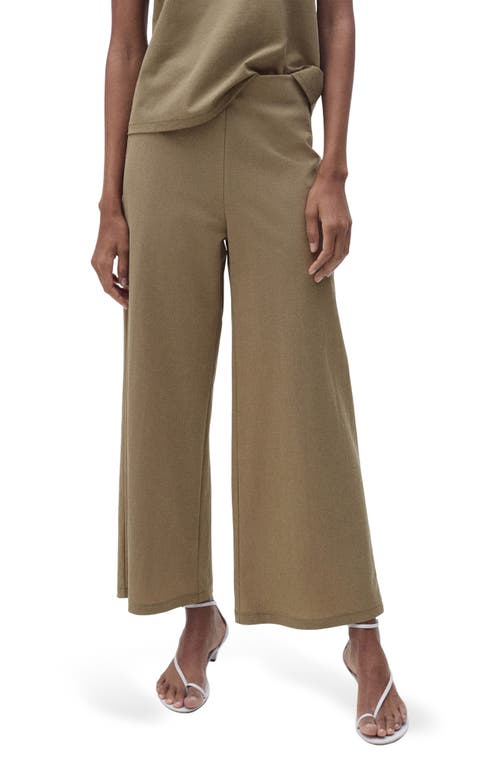 Mango Wide Leg Crop Pants