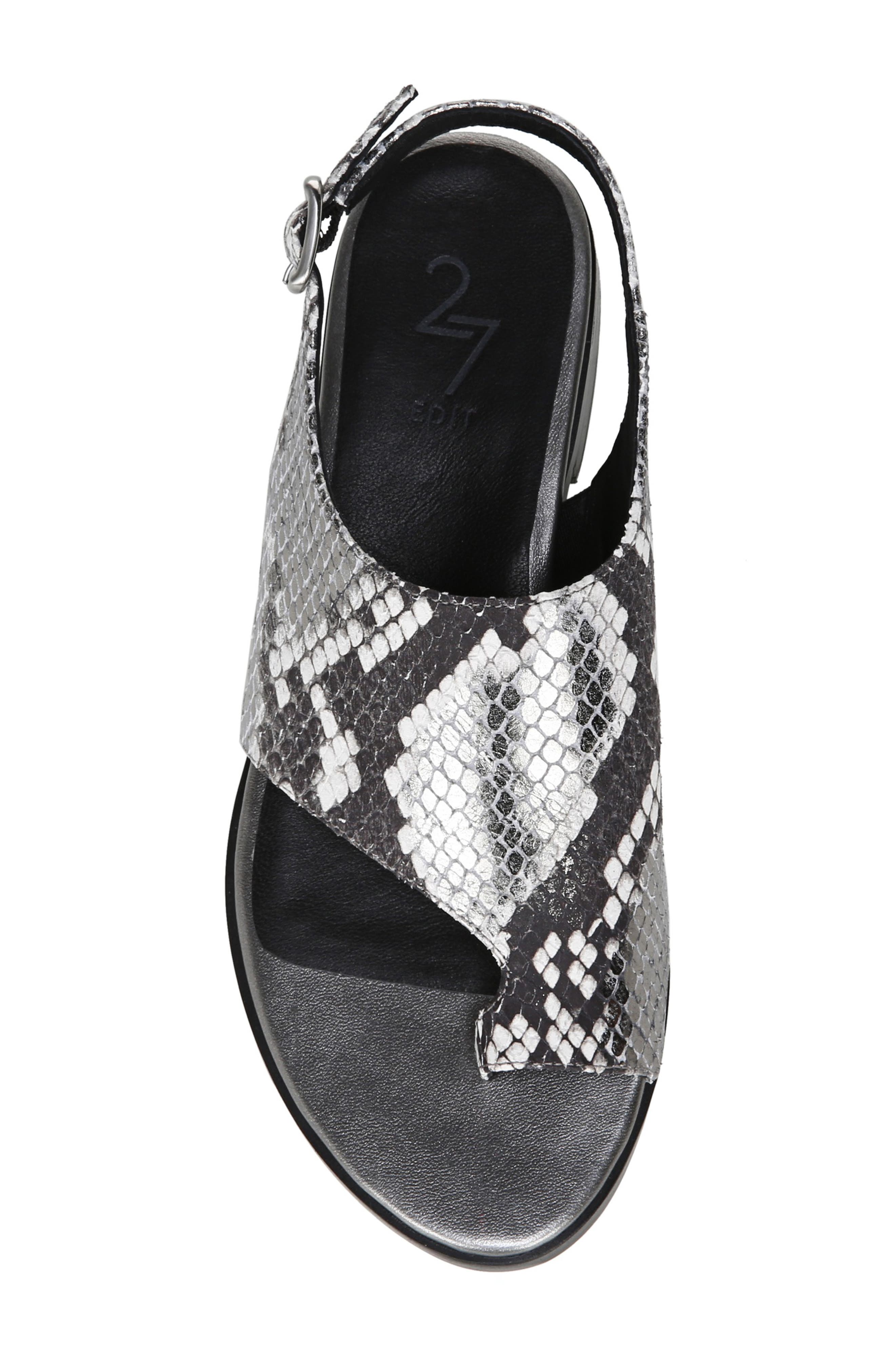 27 Edit Emma Toe Loop Sandal, Alternate, color, SNAKE PRINT LEATHER