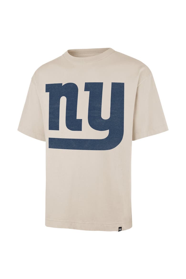 Men's '47 Tan New York Giants Bouldering Imprint Ravine Foundation Throwback T-Shirt, Alternate, color, Tan
