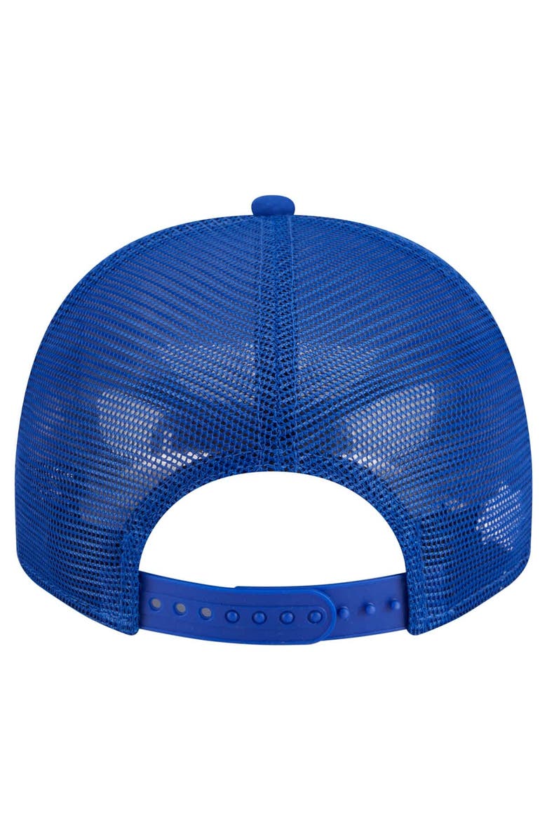 New Era Men's New Era Blue New York Knicks Vintage Team Rope A-Frame 9FIFTY Snapback Hat, Alternate, color, Blue