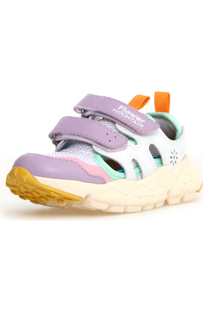 Flower MOUNTAIN Kids' Goro Sneaker, Main, color, White-Multi