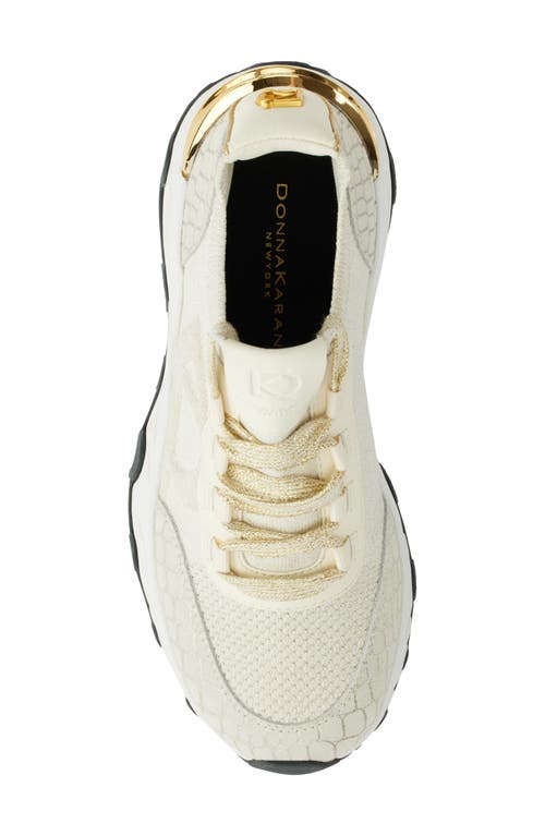 Donna Karan New York Brantley Wedge Sneaker In Ivory