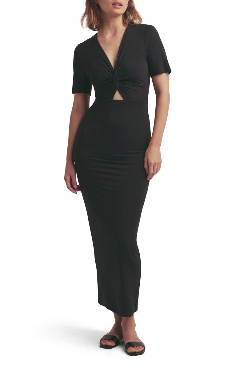 Favorite Daughter Day to Night Update Cutout Midi Dress, Main, color, 