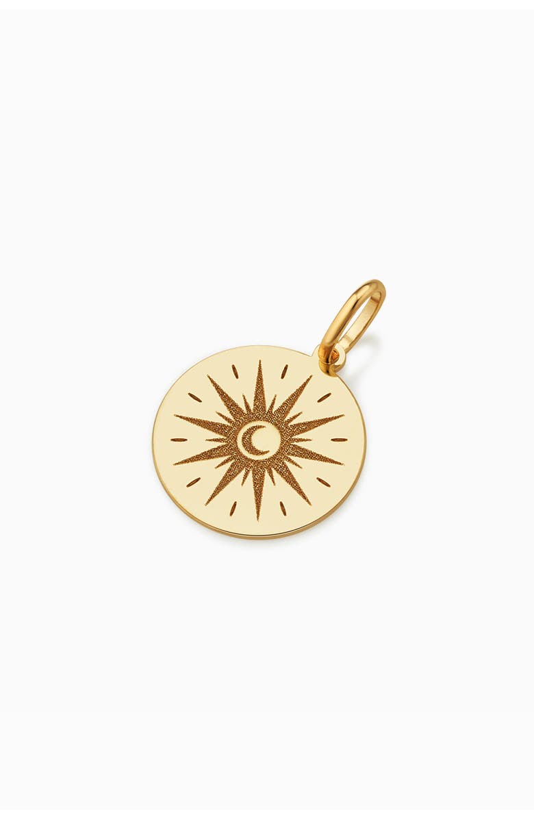 Oradina 14K Gold Summer Solstice Pendant Charm, Alternate, color, Yellow Gold