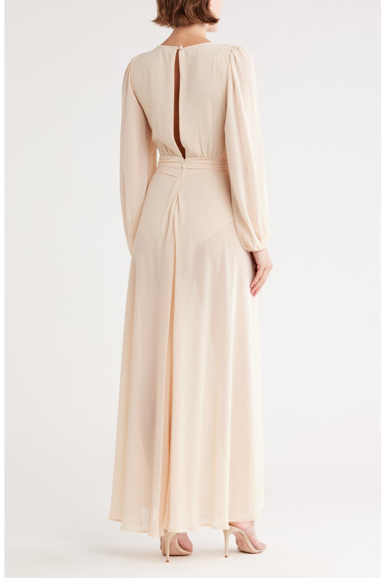 Journey Semi Sheer Maxi Dress, Alternate, color, SANDSHELL