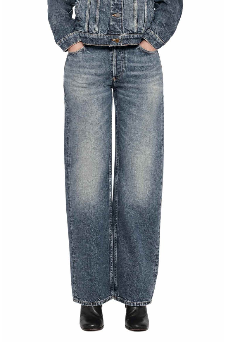 Cohen High Waist Straight Leg Jeans, Main, color, DARK INDIGO