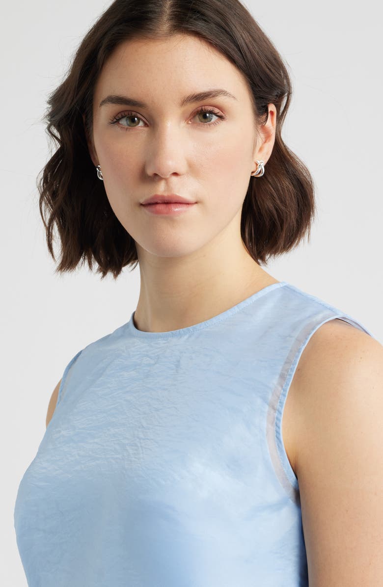 Nordstrom Demi Fine Knot Huggie Hoop Earrings, Alternate, color, Sterling Silver Plated