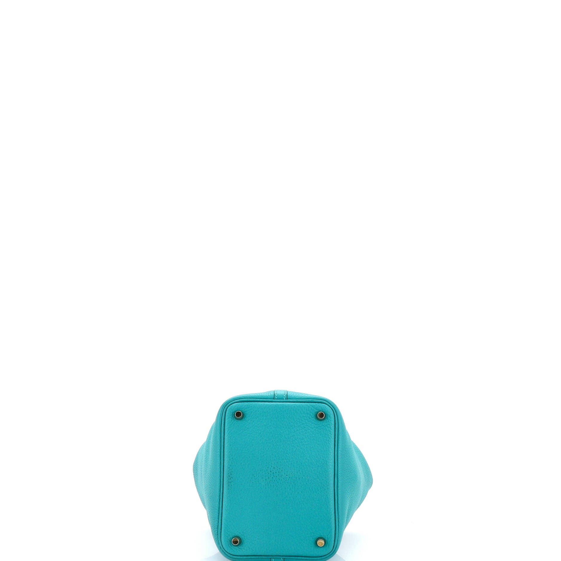 Pre-Owned Hermes Picotin Lock Bag Clemence PM, Alternate, color, Vert Verone