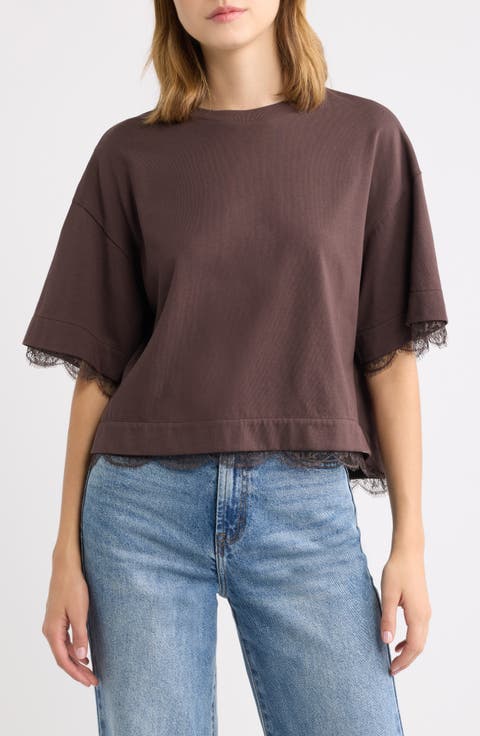Nia Lace Trim T-Shirt