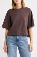 AllSaints Nia Lace Trim T-Shirt