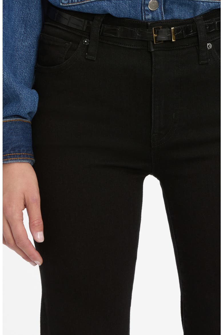 Pixie Icon High Waist Flare Jeans, Alternate, color, BLACK
