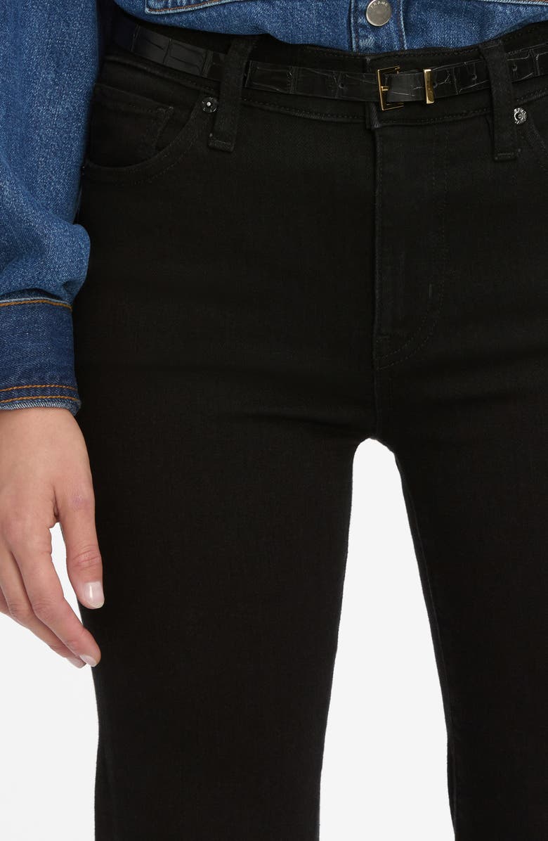 FRAME Pixie Icon High Waist Flare Jeans, Alternate, color, Black