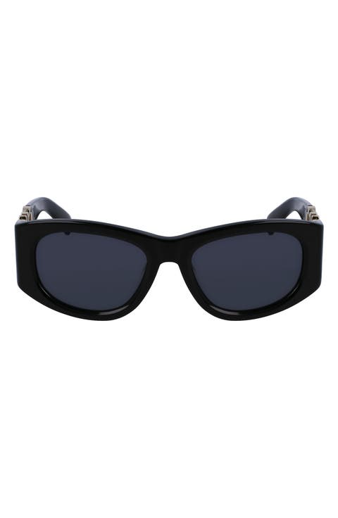 53mm Oval Sunglasses