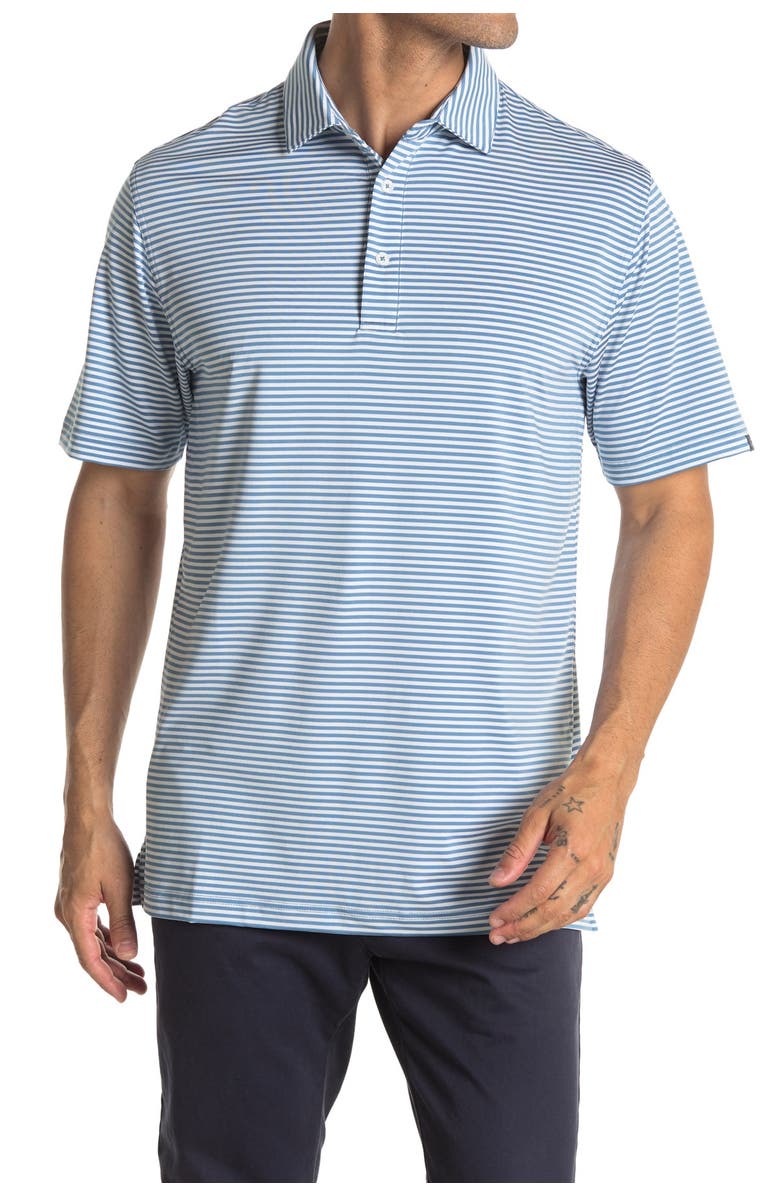 OXFORD Dowling Stripe Print Polo, Main, color,