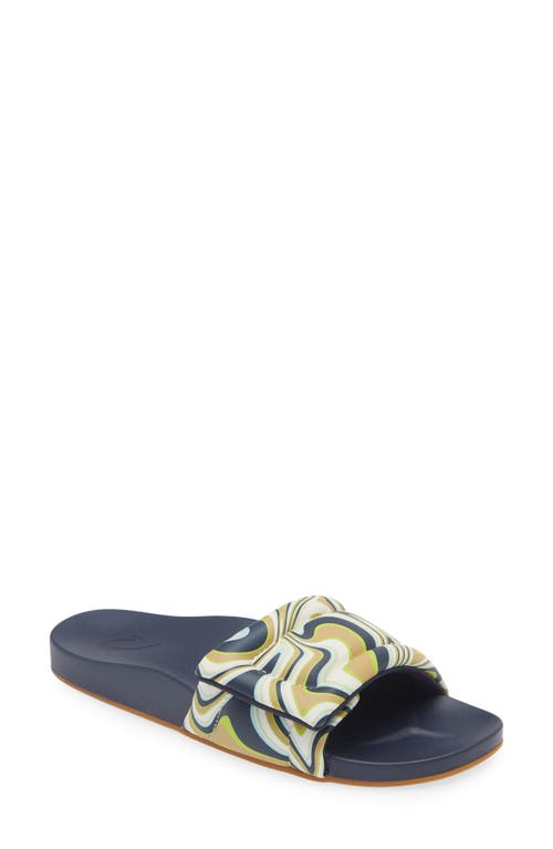 Olukai Sunbeam Slide Sandal In Blue