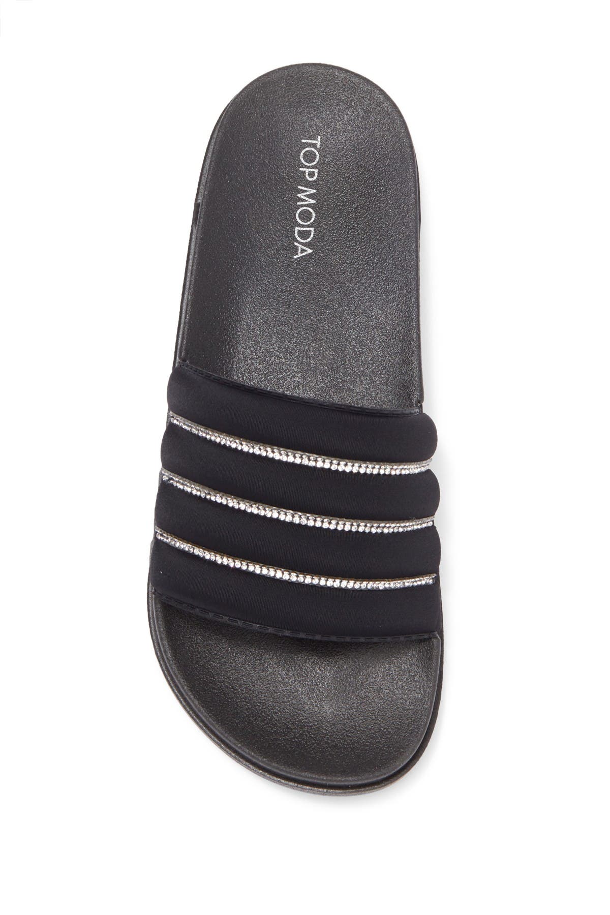 TOP GUY SHOES Sterling Rhinestone Embellished Slide Sandal, Alternate, color, 