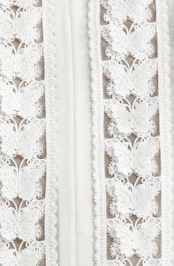 herlipto butterfly silk touch lace top