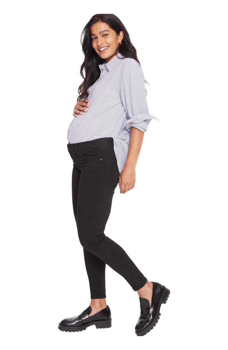 HATCH Collection The Slim Maternity Jean, Main, color, Jet Black