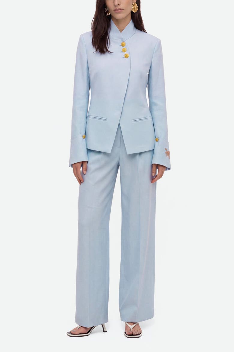 Embroidery Detail Jacket, Alternate, color, Blue