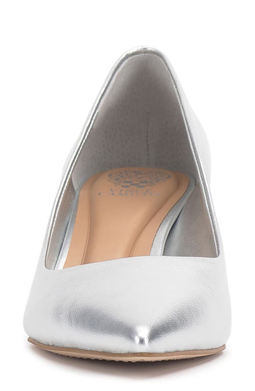 Vince Camuto Kehlia Pointed Toe Pump In Lux Silver