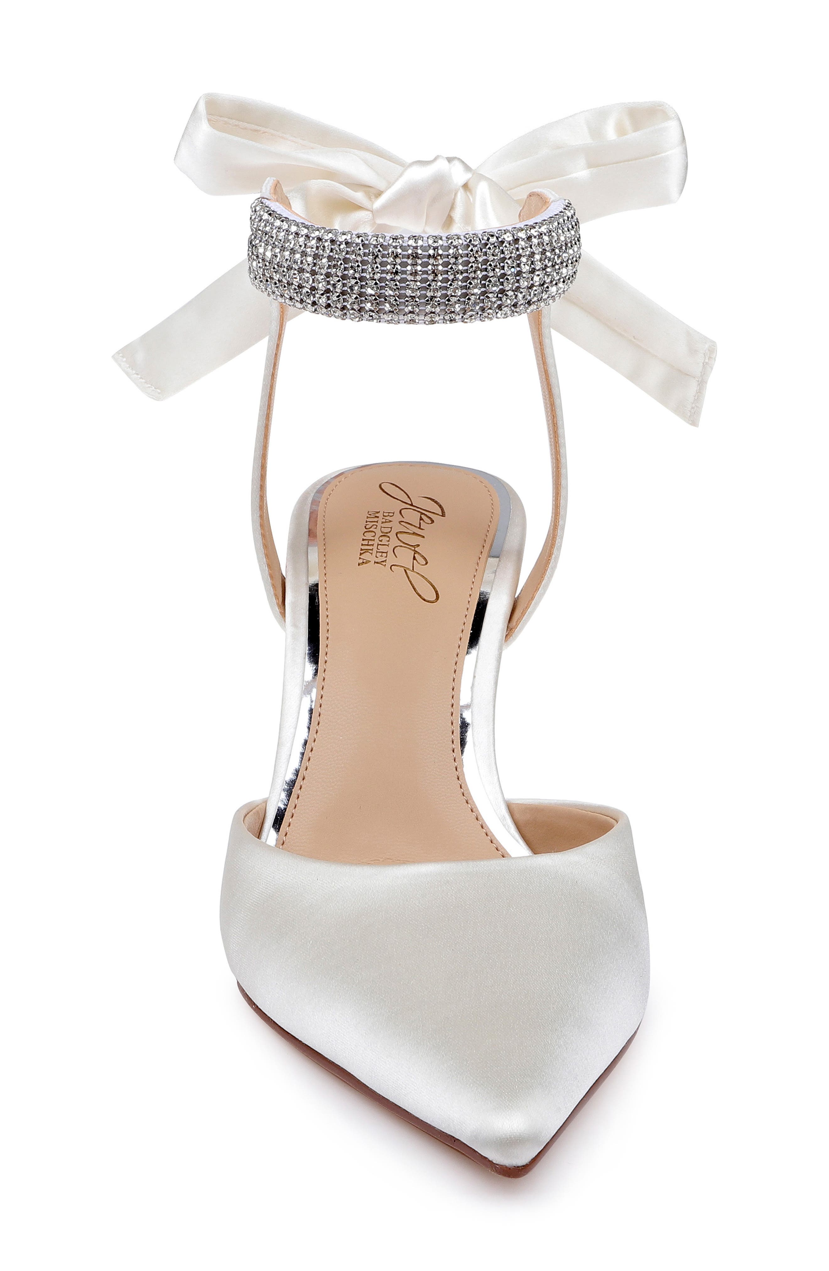 Billie Pointed Toe Pump, Alternate, color, IVORY SATIN