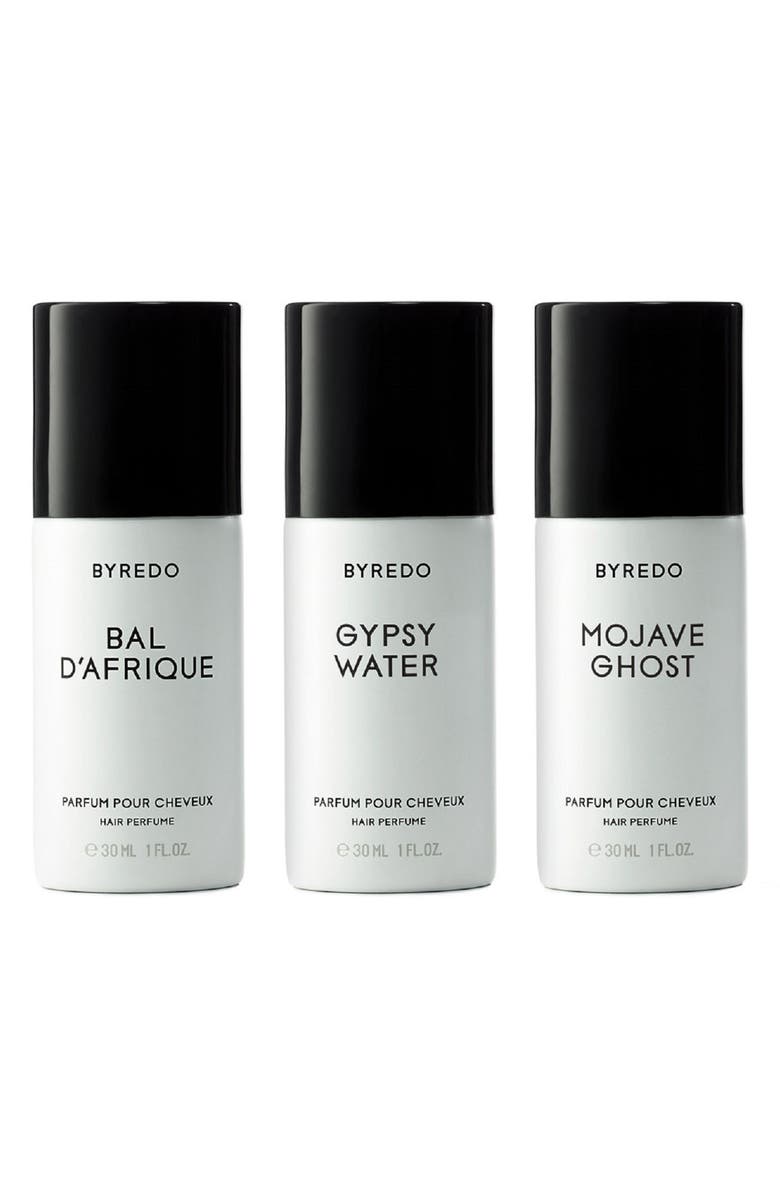 BYREDO Triplé Gannant Bois Hair Perfume Trio, Main, color, 