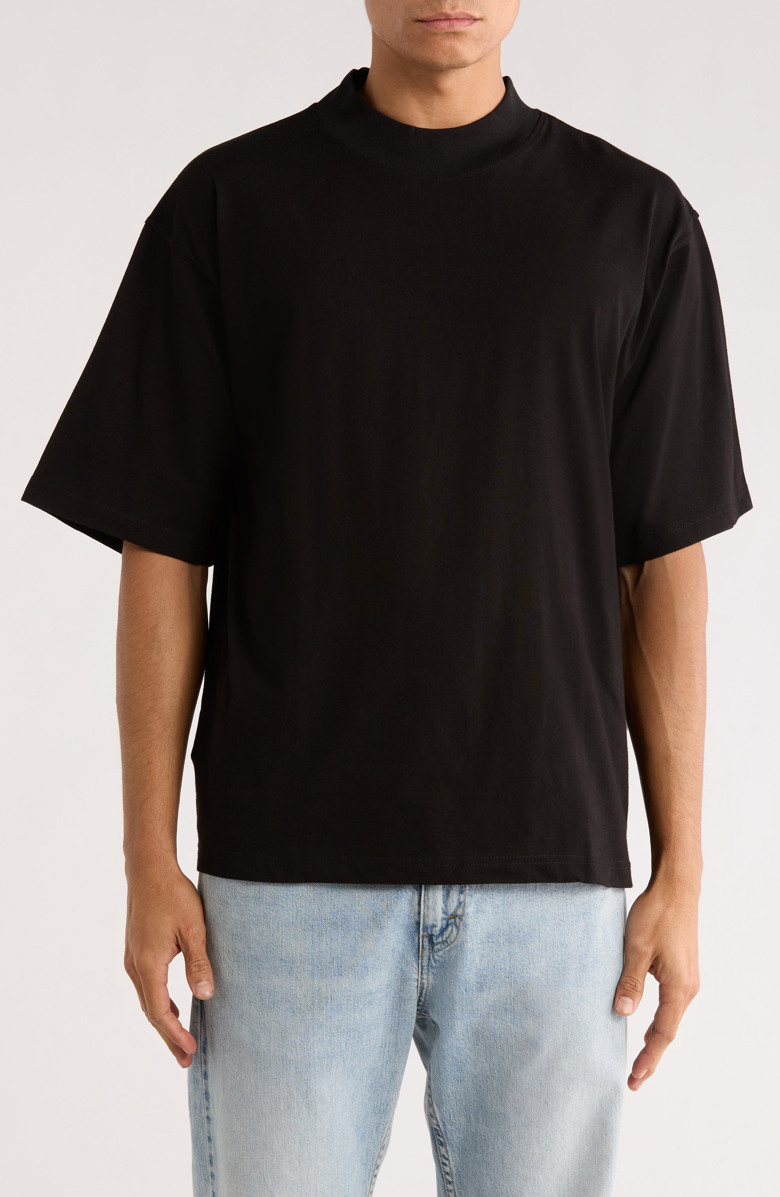 ASRV Mock Neck Oversized T-Shirt
